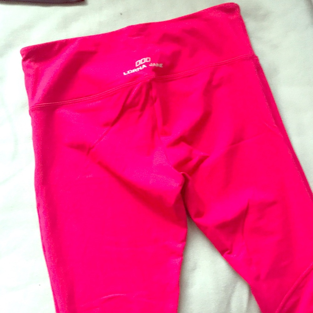 Lorna Jane red High-Waist Leggings